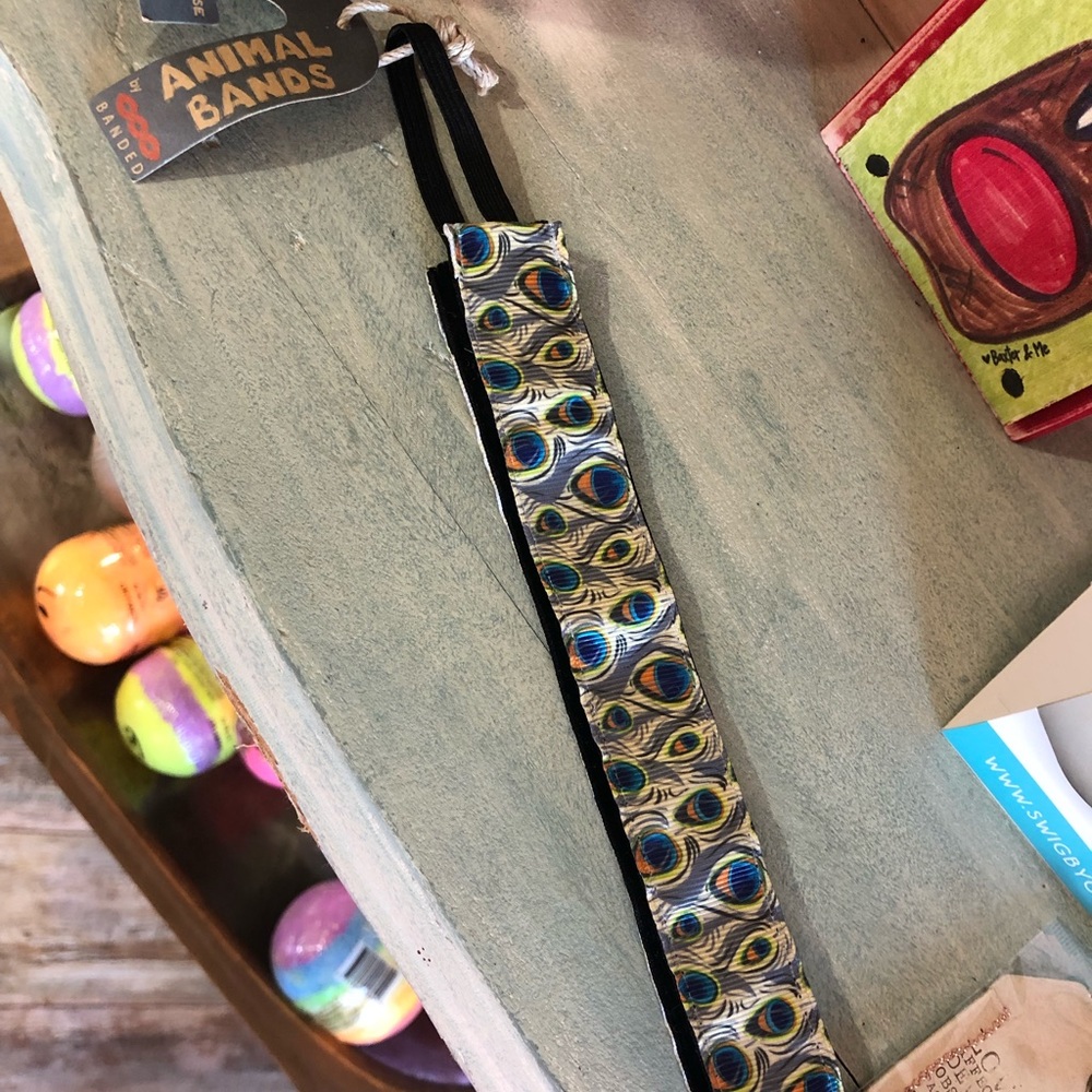 Banded Ladies Headband Peacock - NEW